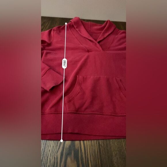 Eddie Bauer women’s 2X tall Fleece Pullover Sweatshirt red - Picture 10 of 13